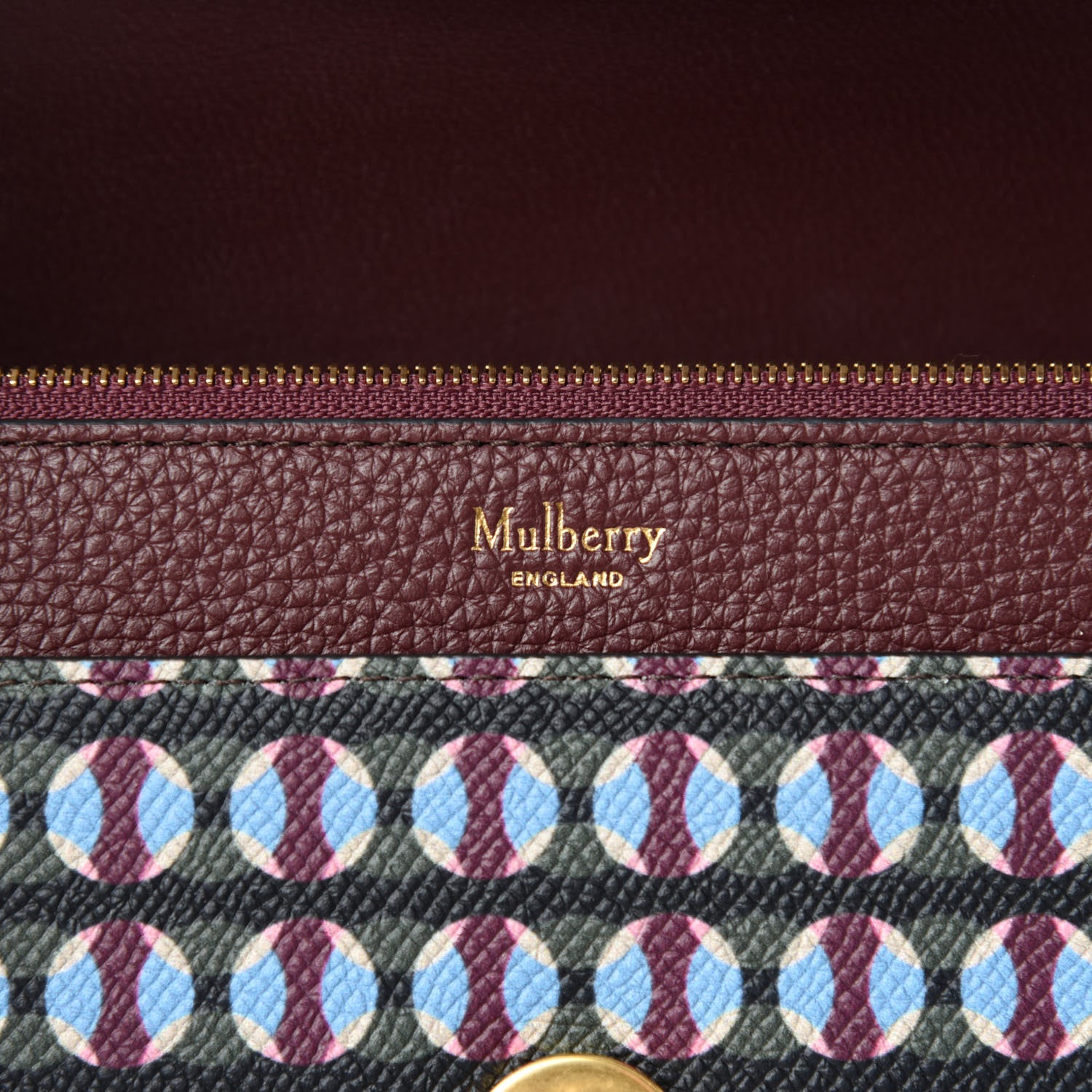 Mulberry Saffiano Multi Dots Small Darley Satchel Dark Moss 8 of 9