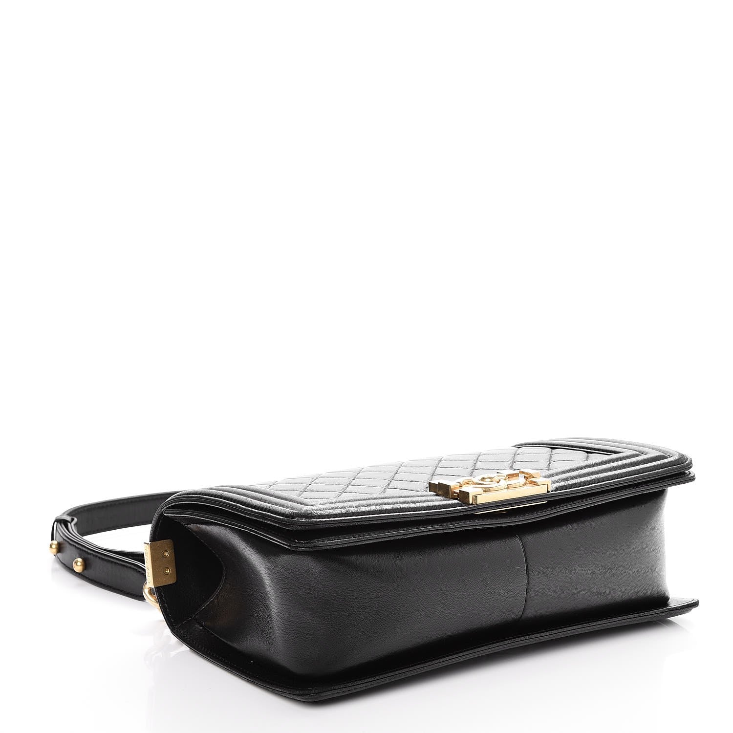 Chanel Lambskin Quilted Medium Boy Flap Black 5 of 9