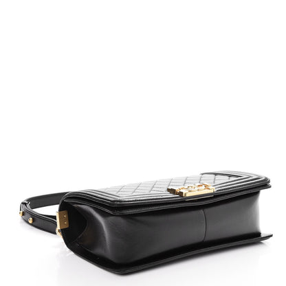 Chanel Lambskin Quilted Medium Boy Flap Black 5 of 9