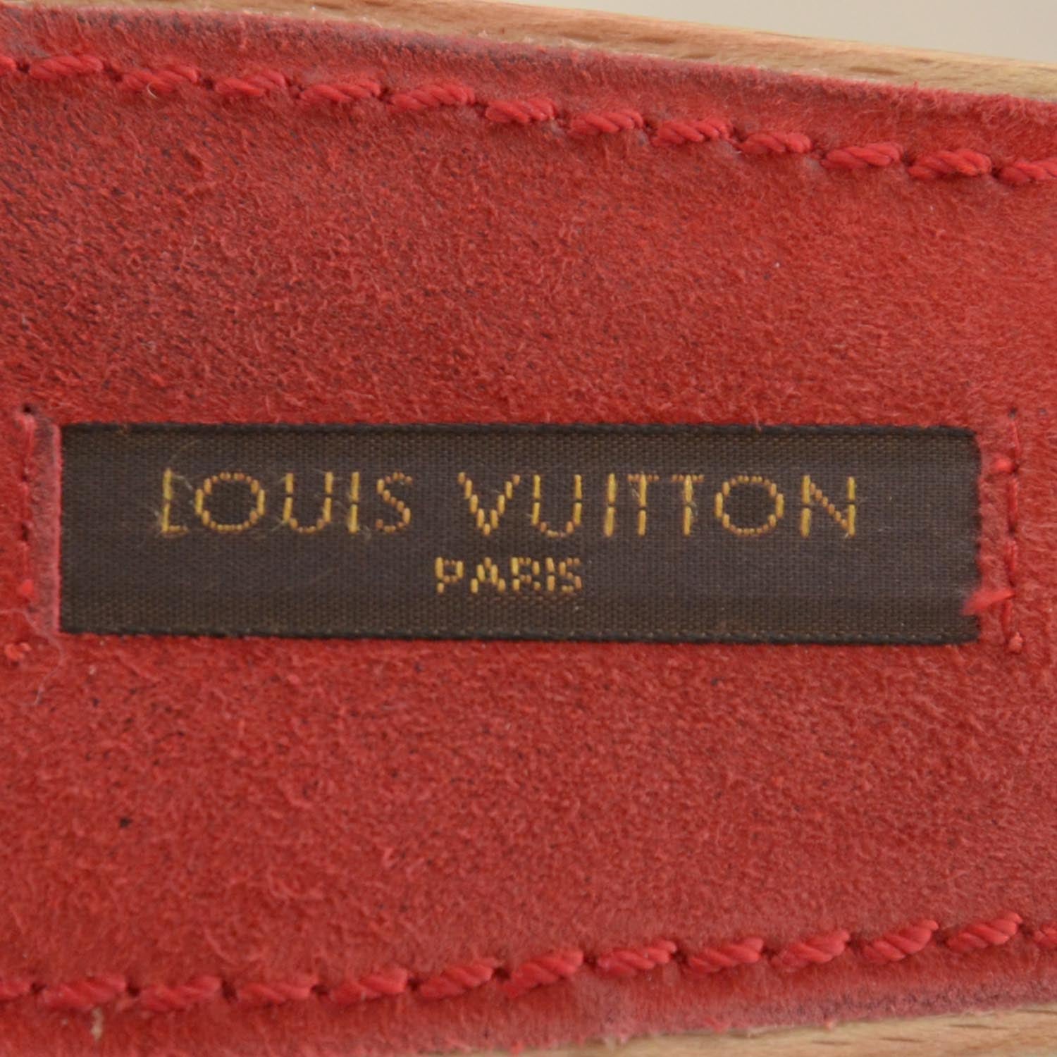 Louis Vuitton Canvas Wood Monogram Cerises Clogs Red 38.5 5 of 6