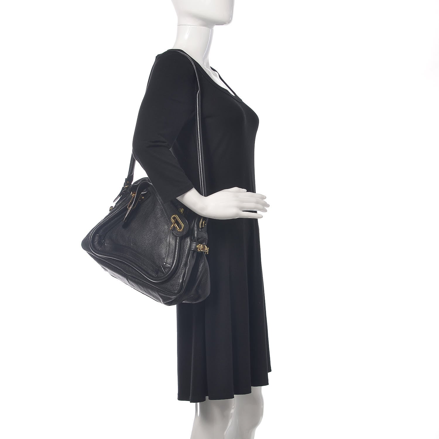 Chloe Calfskin Medium Paraty Black 2 of 10