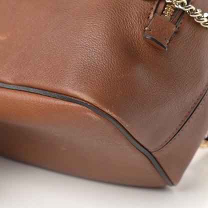 Chloe Suede Calfskin Small Faye Backpack Tobacco 13 of 16