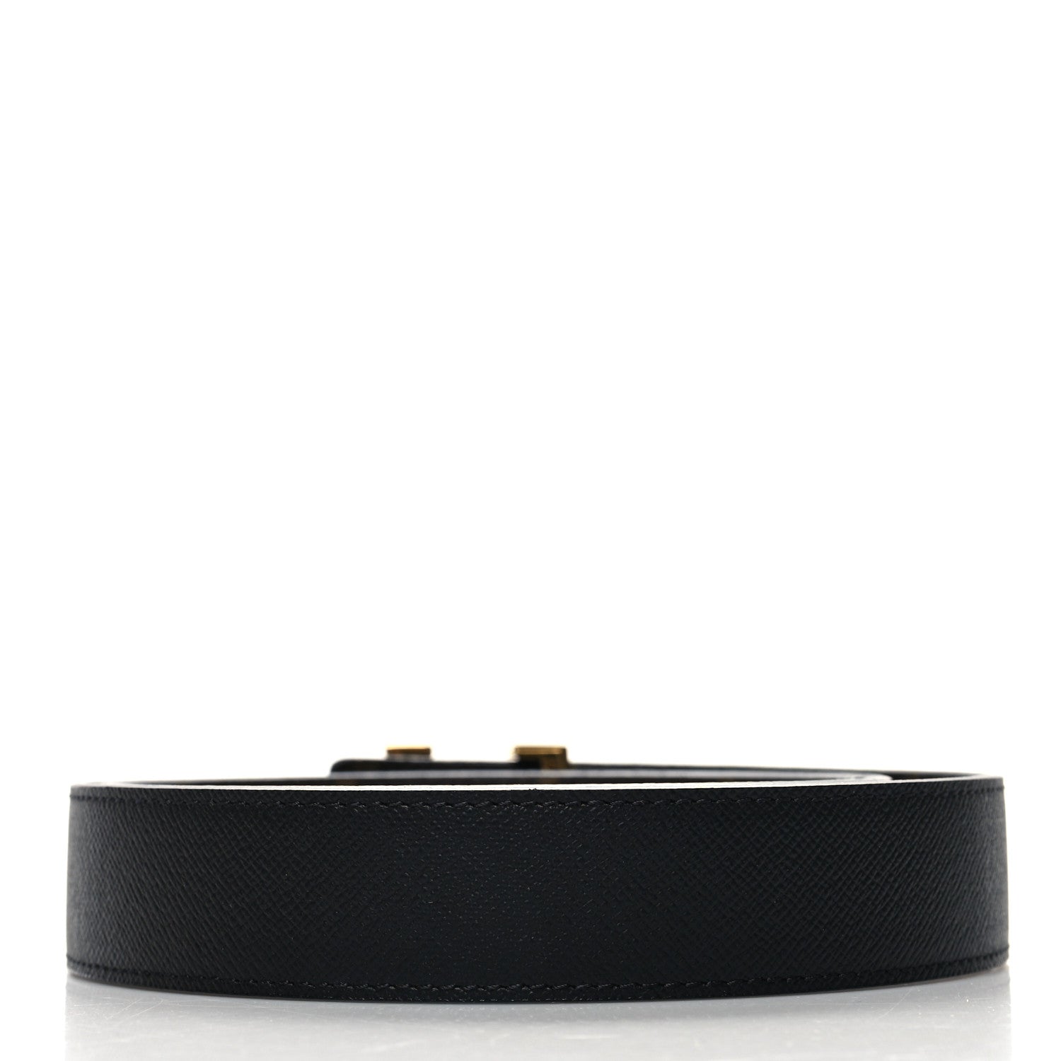 Louis Vuitton Calfskin Monogram 30mm LV Initiales Reversible Belt 85 34 Black 2 of 5