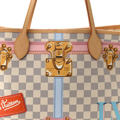 Louis Vuitton Damier Azur Summer Trunks Neo Neverfull MM 9 of 11