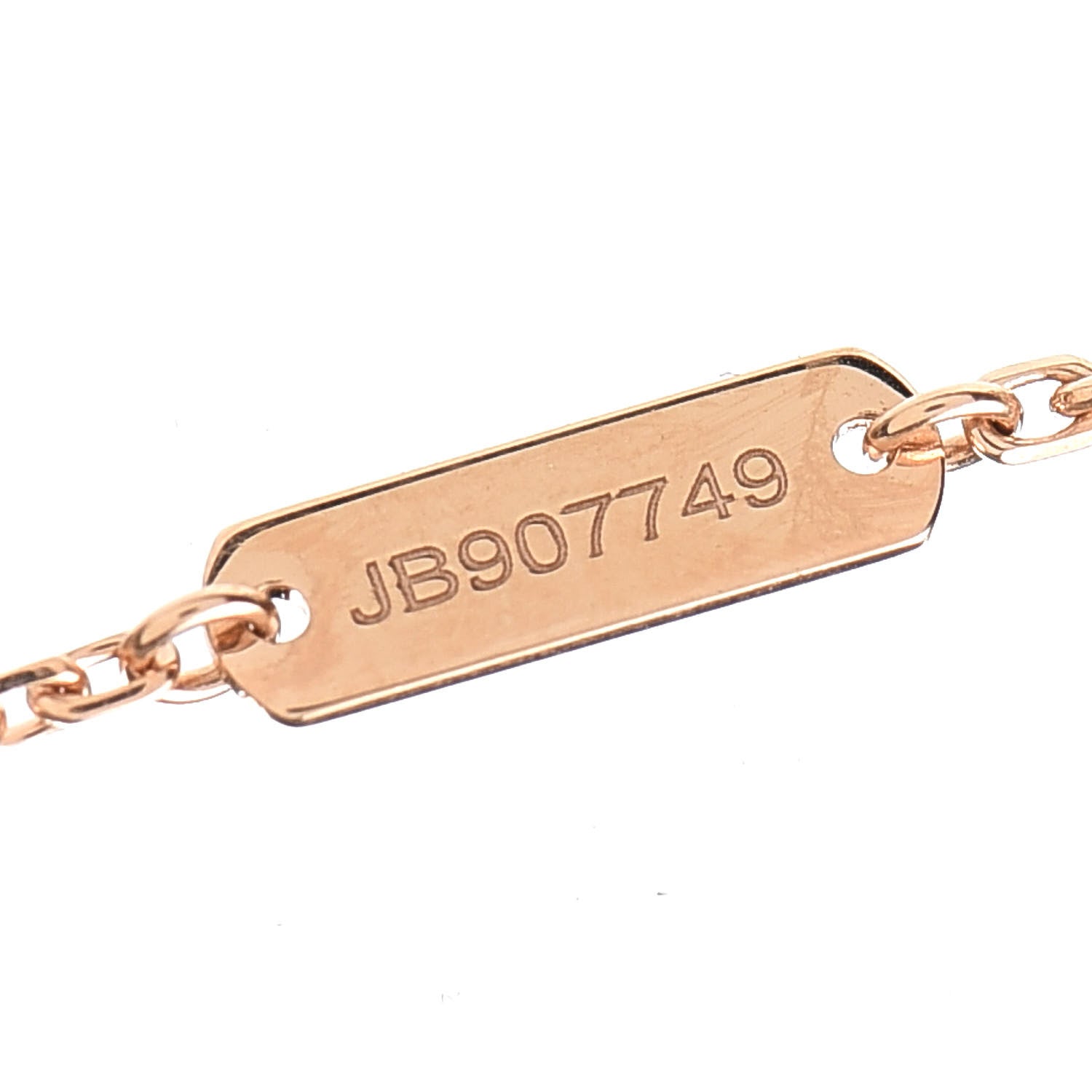 Van Cleef & Arpels 18K Rose Gold Gray Mother of Pearl Vintage Alhambra Pendant Necklace 5 of 8