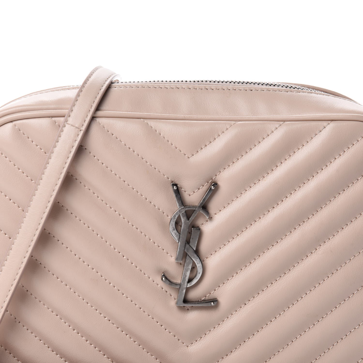 Saint Laurent Calfskin Matelasse Monogram Lou Camera Bag Marble Pink 10 of 10