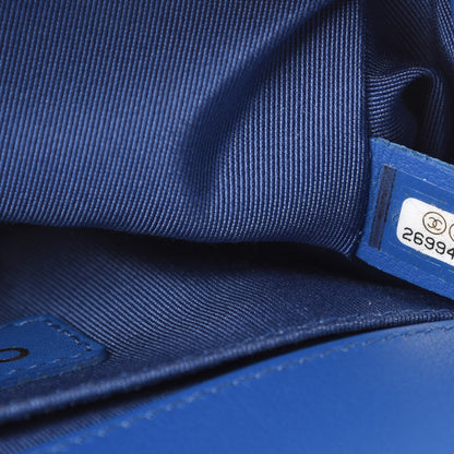 Chanel Calfskin Quilted Small Boy Flap Blue 7 of 9