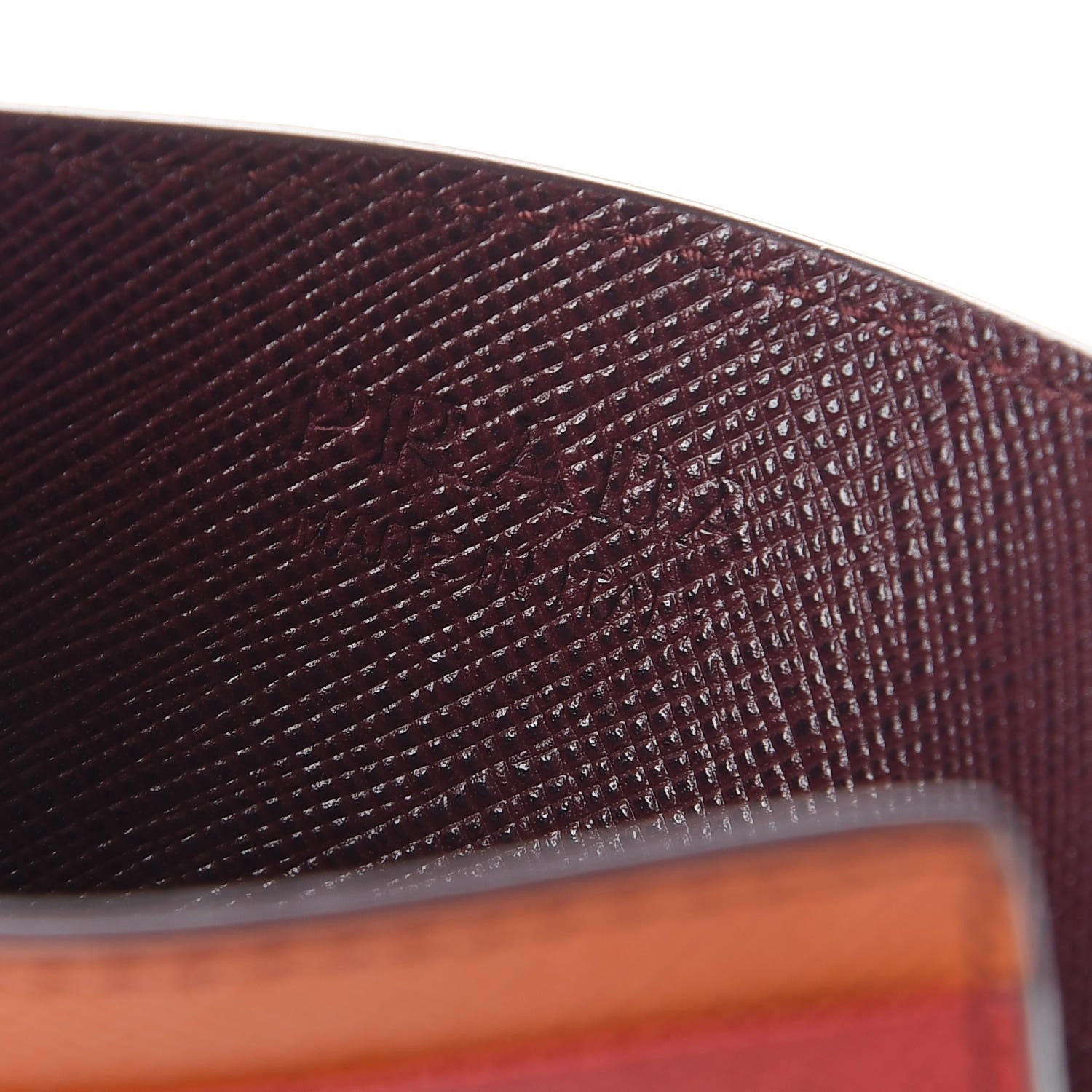 Prada Saffiano Card Case Granato Multicolor 6 of 7