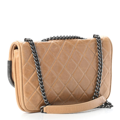 Chanel Glazed Calfskin Quilted Flap Beige 3 of 9