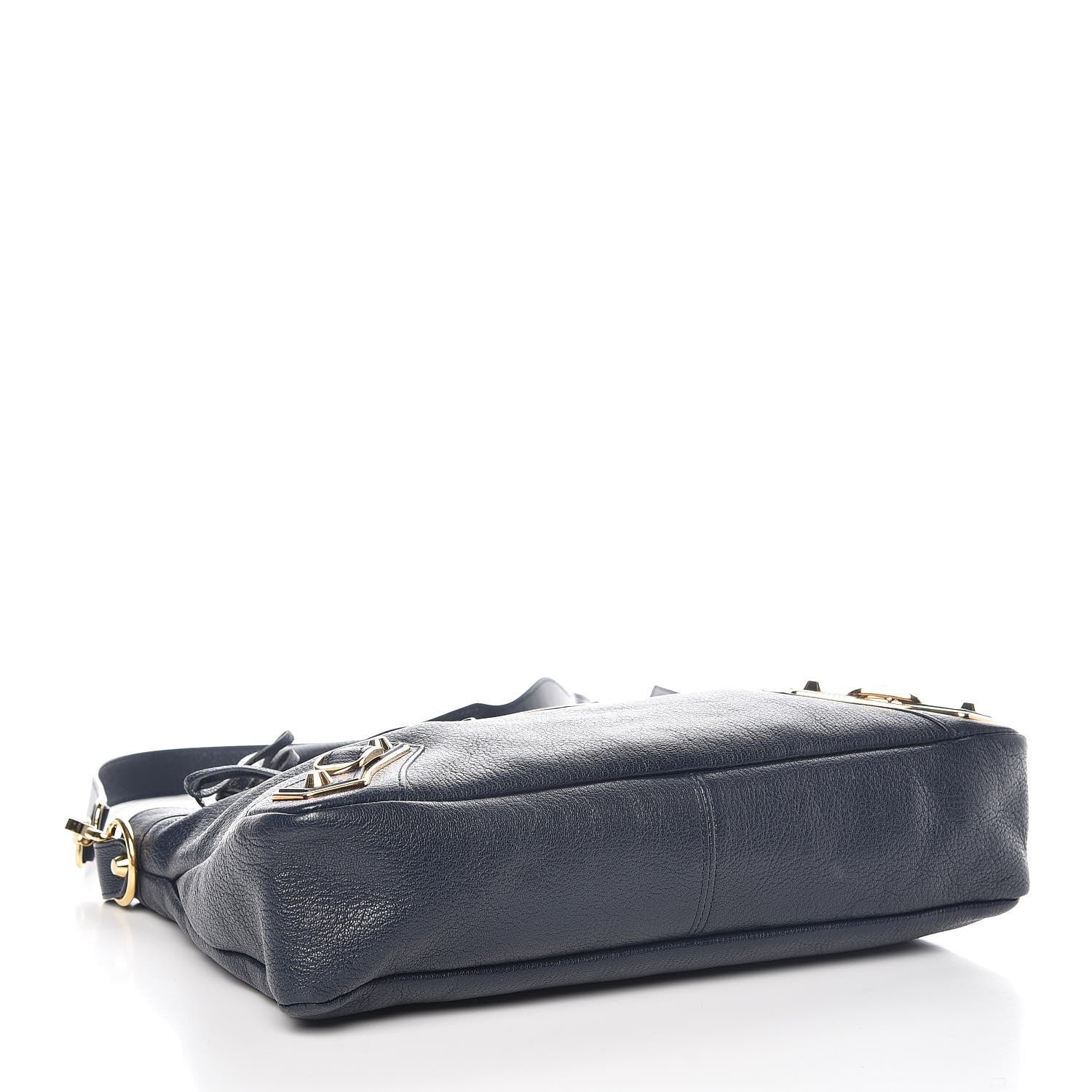 Balenciaga Chevre Gold Metallic Edge Hardware Town Bleu Nuit Dark Sea 5 of 13