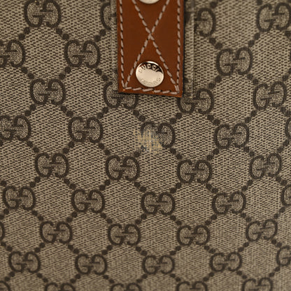 Gucci GG Plus Monogram Medium Signature Web Loop Tote Brown 12 of 19