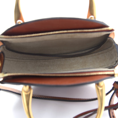 Chloe Shiny Goatskin Smooth Calfskin Suede Small Pixie Bag Saffron Red 5 of 10