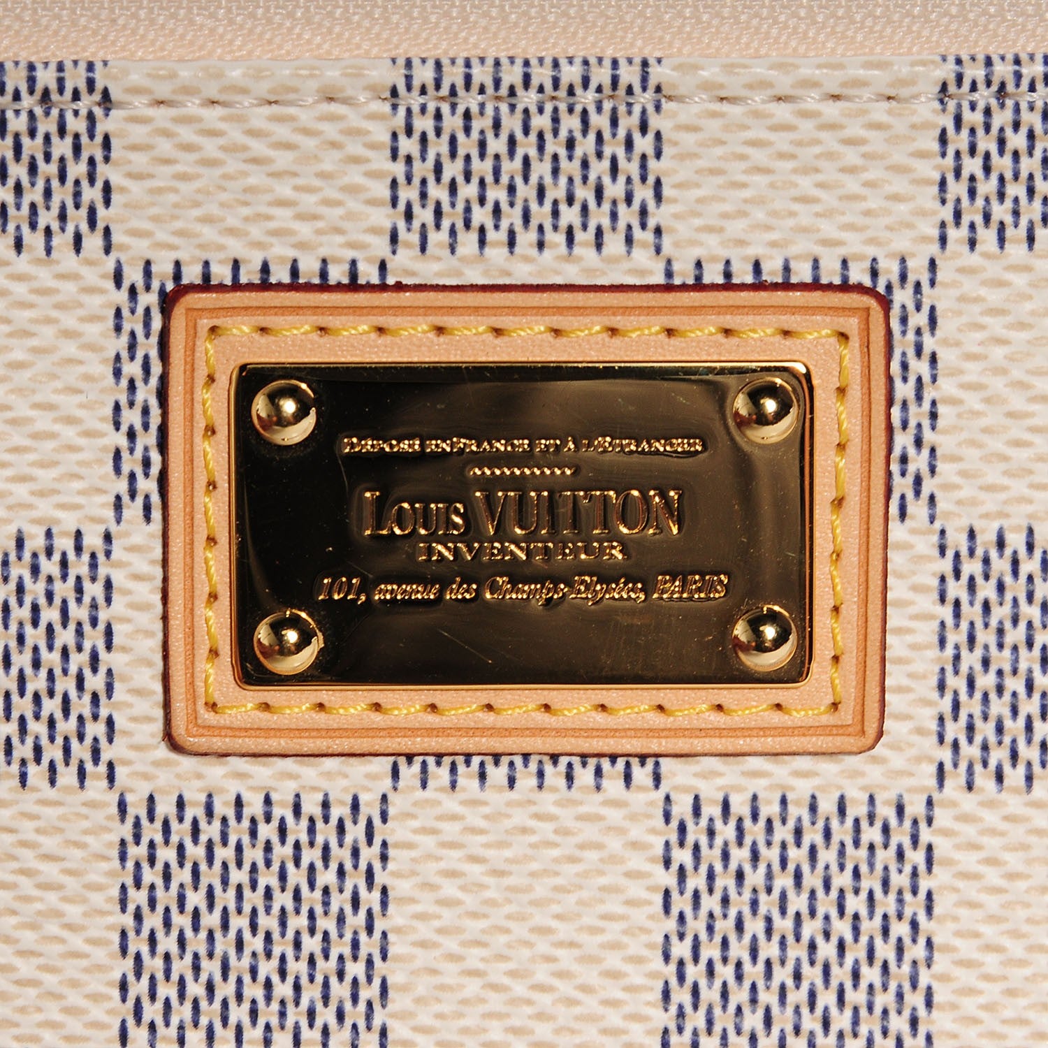 Louis Vuitton Damier Azur Pochette Milla MM 6 of 8