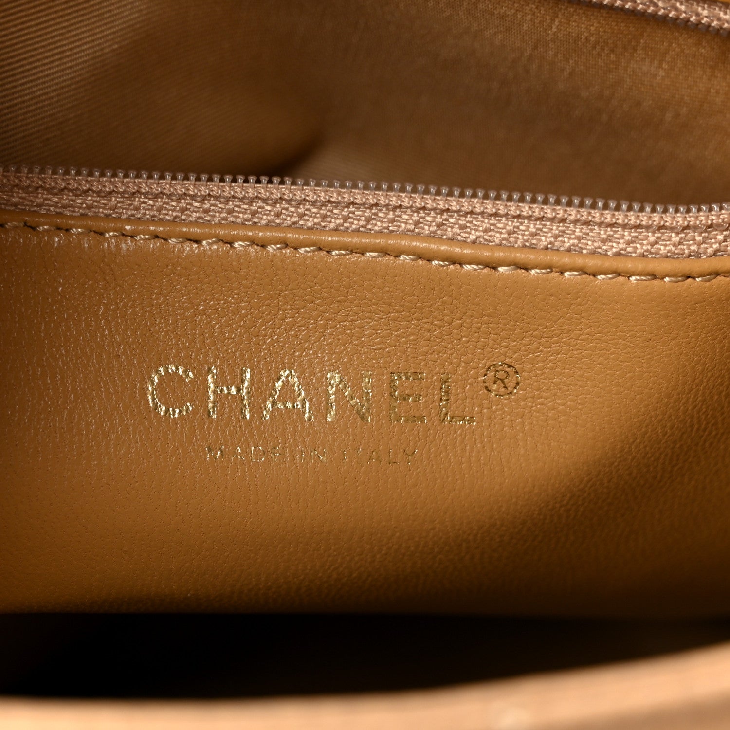 Chanel Caviar Quilted Medallion Tote Beige 6 of 10