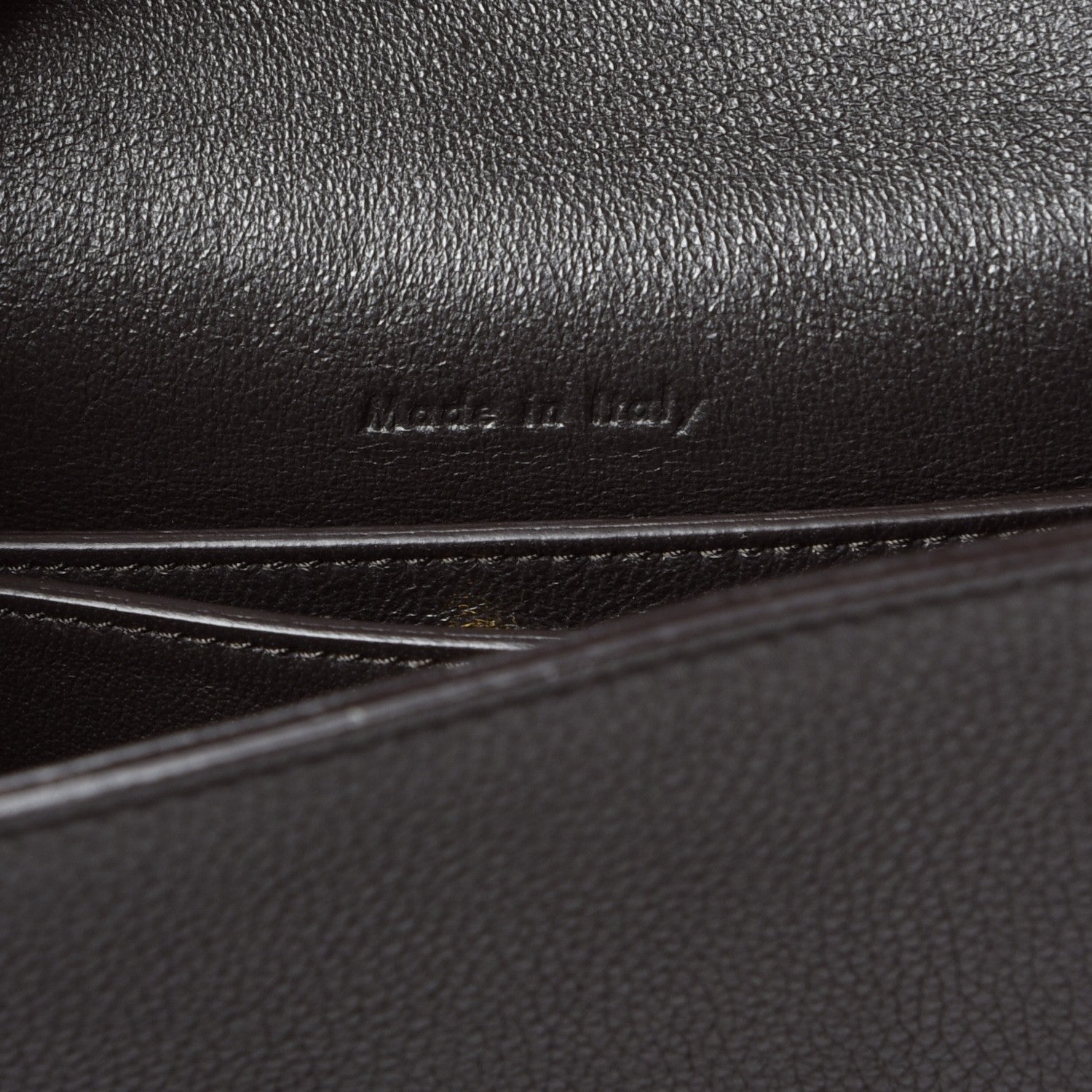 Celine Grained Calfskin Medium Trotteur Dark Taupe 6 of 10