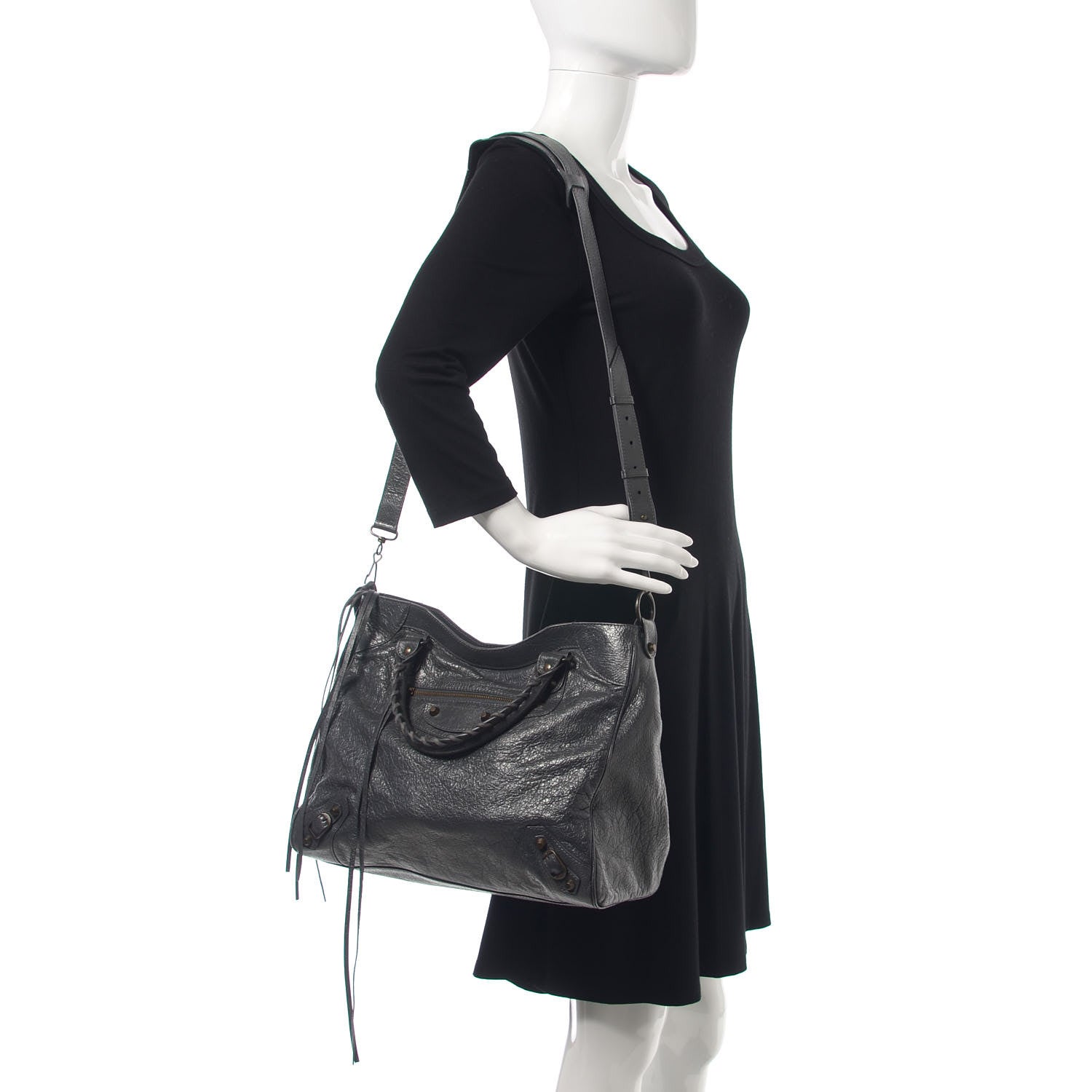 Balenciaga Agneau Classic Hardware Velo Gris Fossile 2 of 9