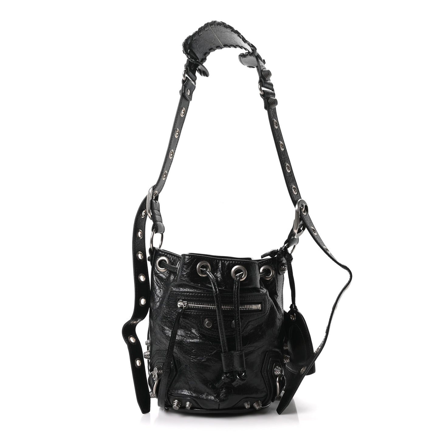 Agneau Arena Le Cagole Bucket Bag XS Black