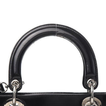 Christian Dior Glazed Calfskin Large Lady Dior Black 16 of 19