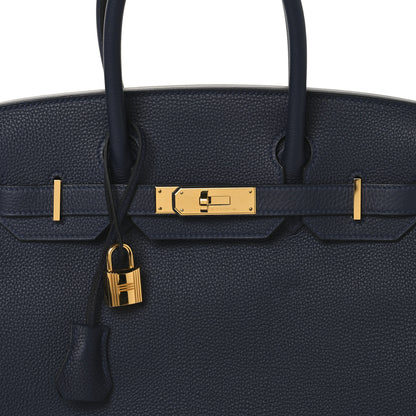 Hermes Togo Birkin 30 Bleu Nuit 8 of 13