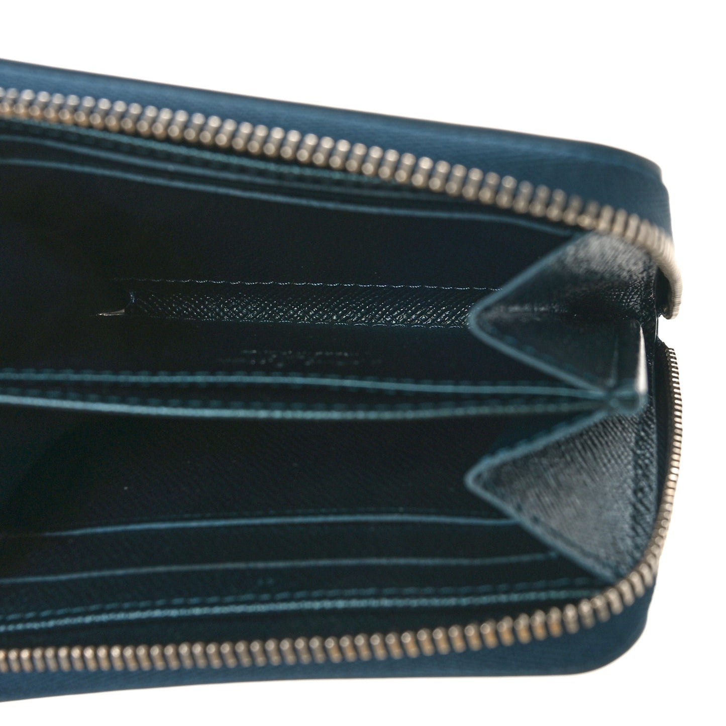Calfskin Debossed Monogram Zippy Coin Purse Blue