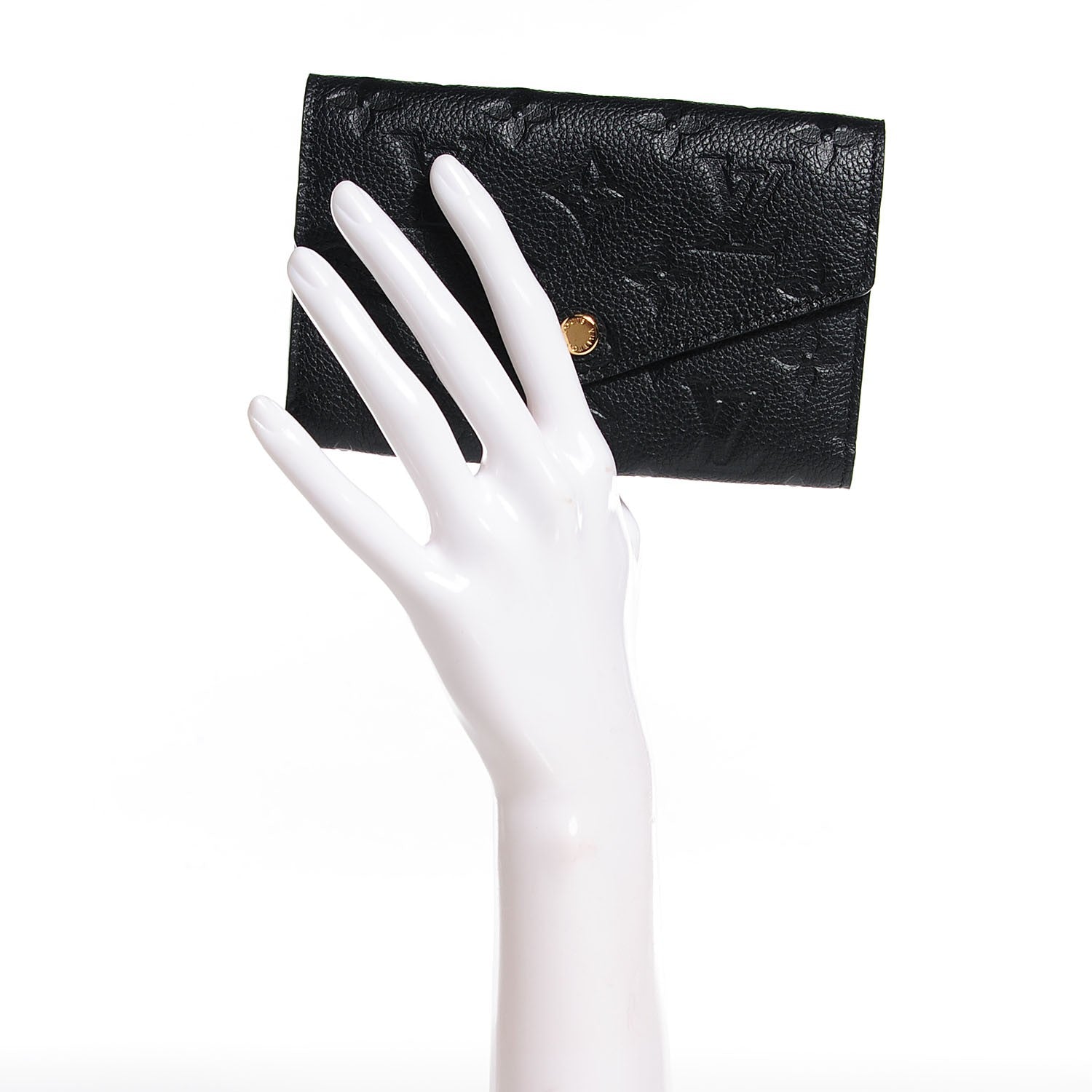 Louis Vuitton Empreinte Compact Curieuse Wallet Black 2 of 8