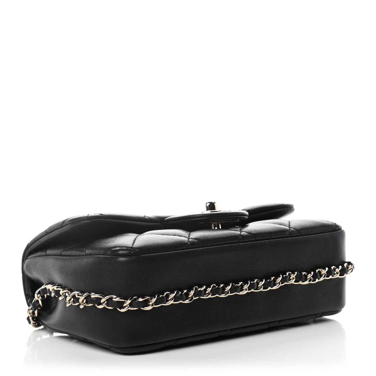 Lambskin Quilted Mini My Precious Flap Black