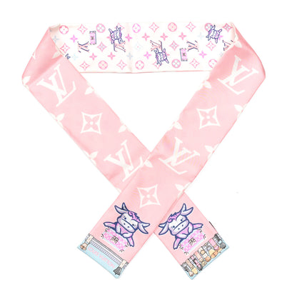 Louis Vuitton Silk Monogram Rodeo Bandeau Rose 1 of 3