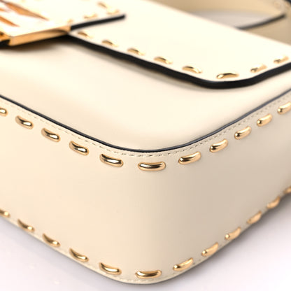 Fendi Vitello King Metal Stitch Baguette Pergamena 9 of 16
