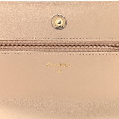 Chanel Lambskin Quilted Chanel 19 Wallet On Chain WOC Beige 5 of 12