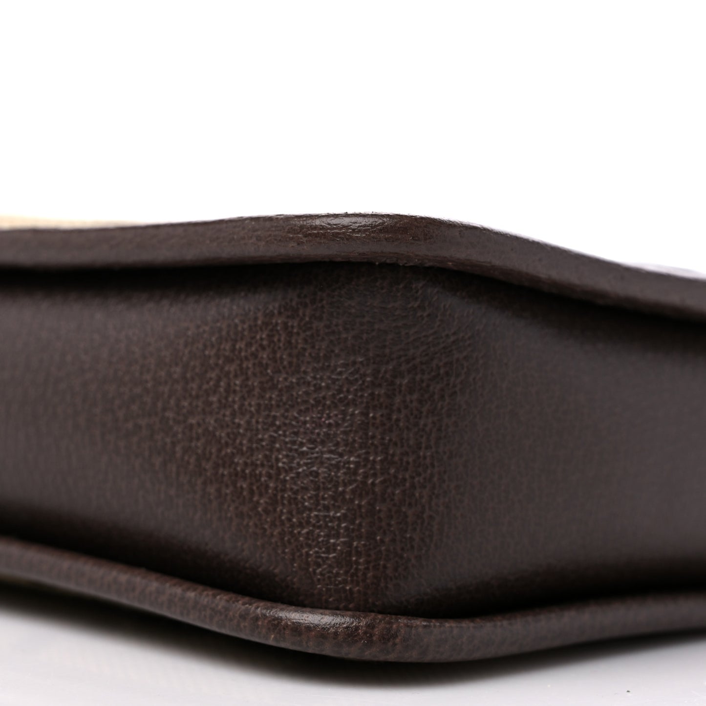 Monogram Jumbo GG Textured Dollar Calfskin Web Mini Crossbody Bag Camel Ebony New Acero