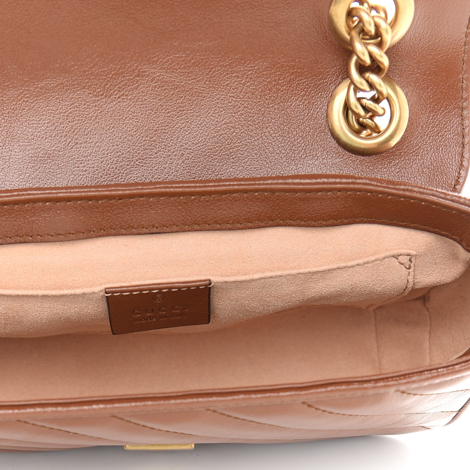 Gucci Azalea Calfskin Matelasse Diagonal Mini GG Marmont Shoulder Bag Cuir 5 of 9