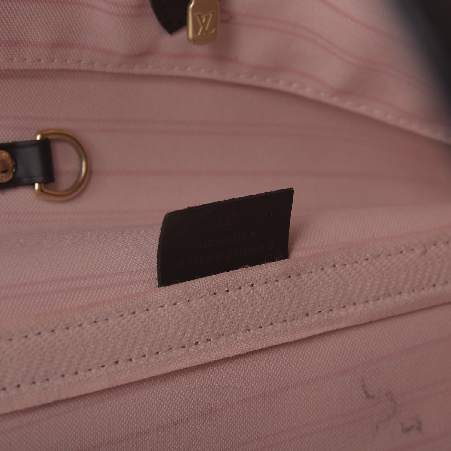 Louis Vuitton Damier Ebene Neo Neverfull MM Rose Ballerine 10 of 11