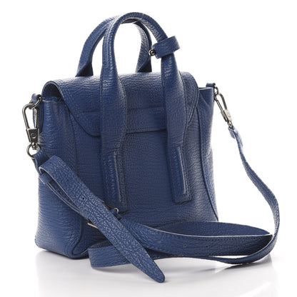 3.1 Phillip Lim 3.1 Textured Calfskin Mini Pashli Satchel Cobalt 3 of 11