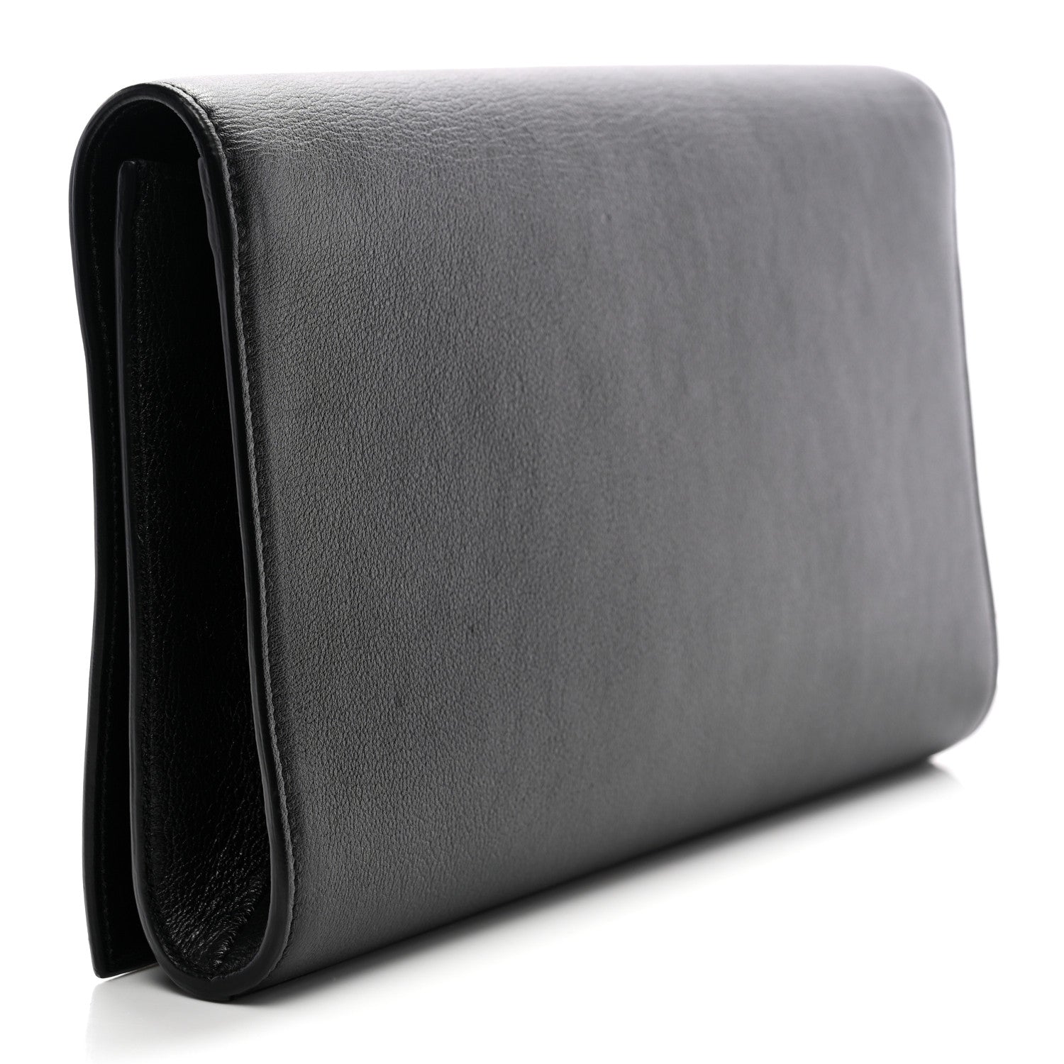 Saint Laurent Calfskin Monogram Large Belle De Jour Clutch Black 3 of 7