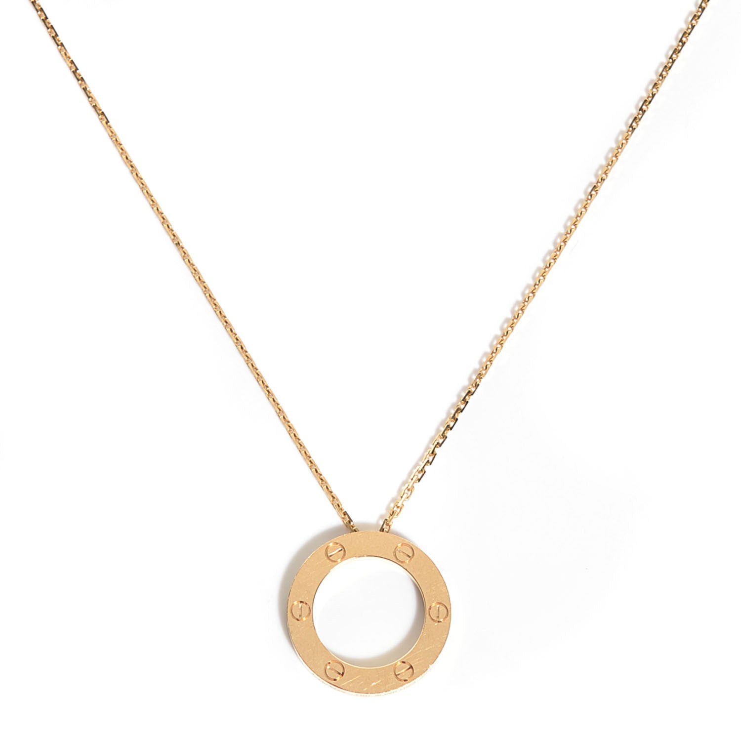 Cartier 18K Yellow Gold LOVE Pendant Necklace 1 of 7