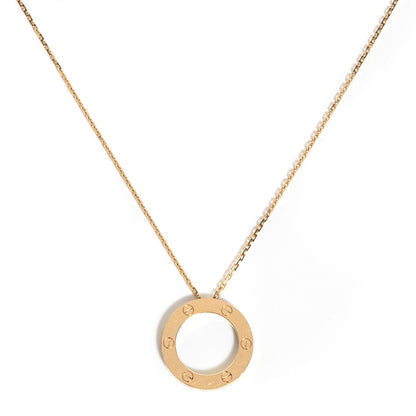 Cartier 18K Yellow Gold LOVE Pendant Necklace 1 of 7