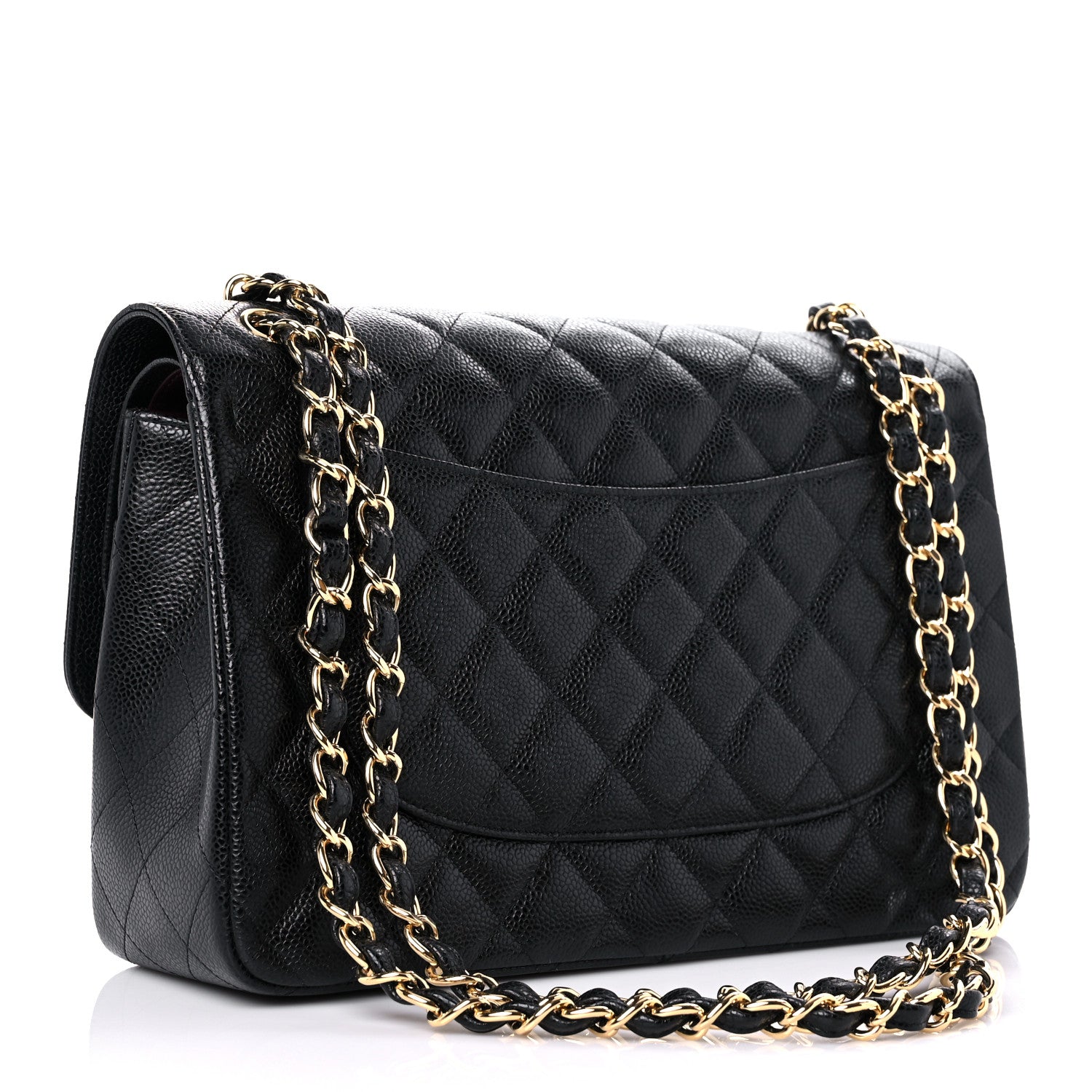 Chanel Caviar Quilted Jumbo Double Flap Black 3 of 10