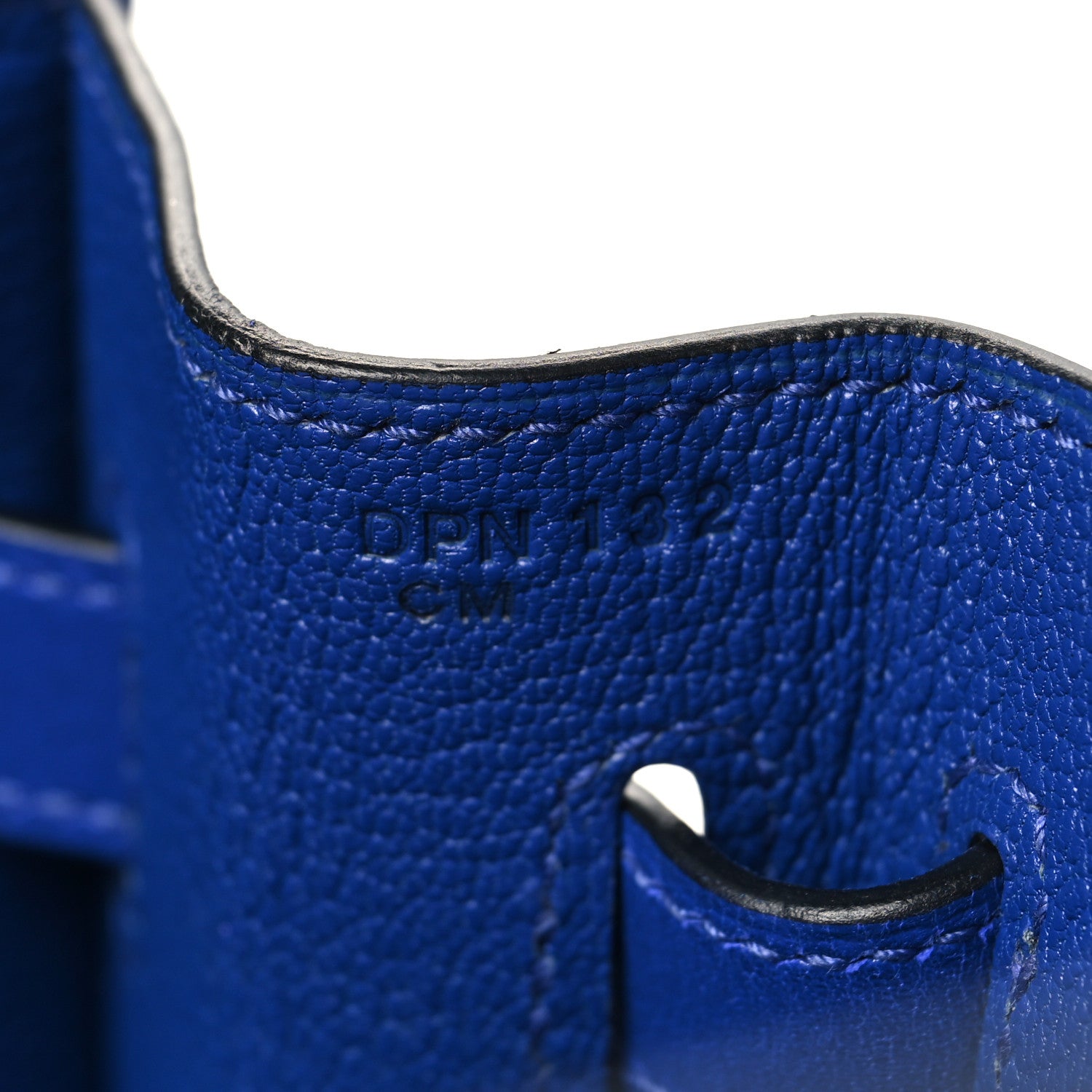 Hermes Tadelakt Kelly Sellier 35 Bleu Electrique 7 of 12