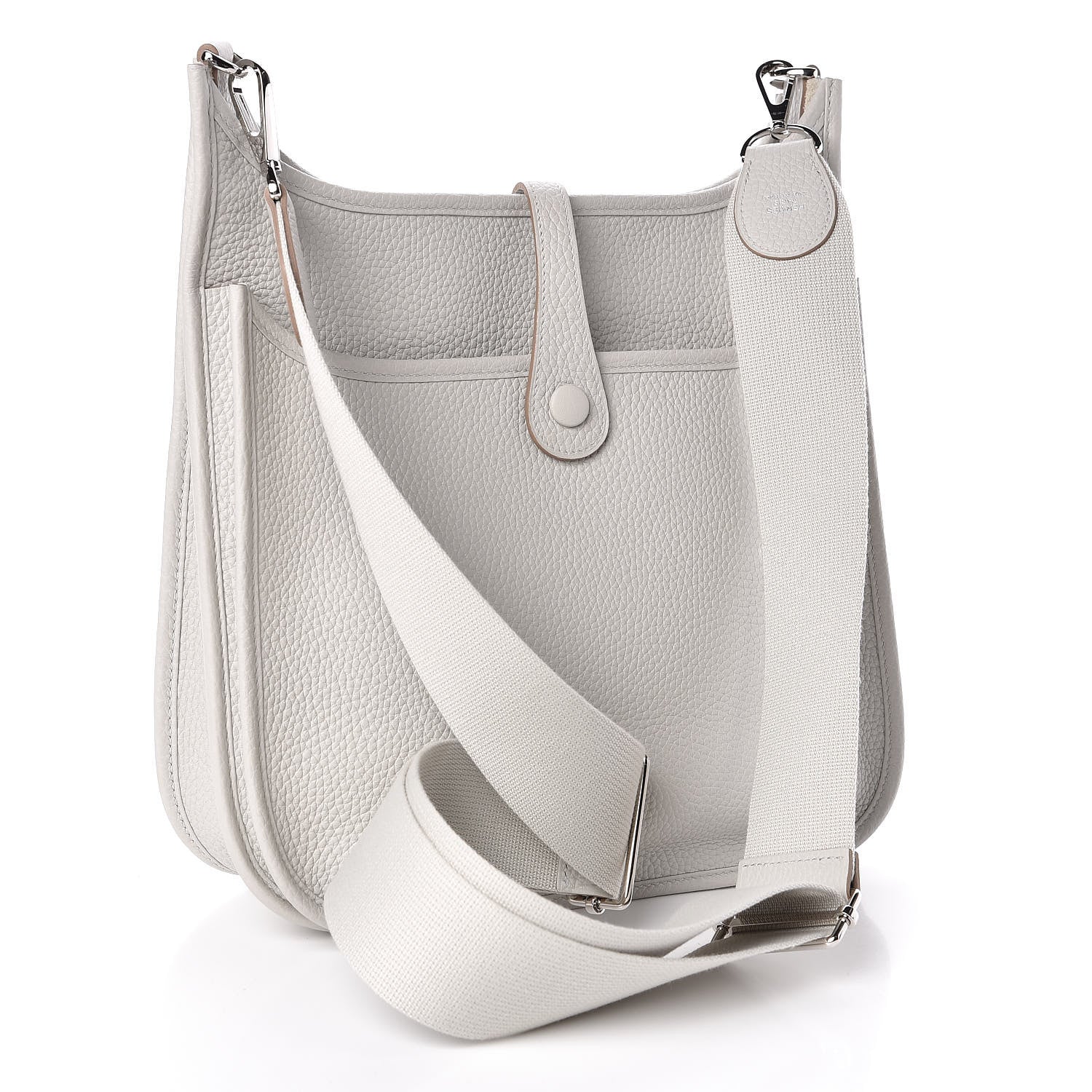 Hermes Taurillon Clemence Evelyne III PM Gris Perle 3 of 10