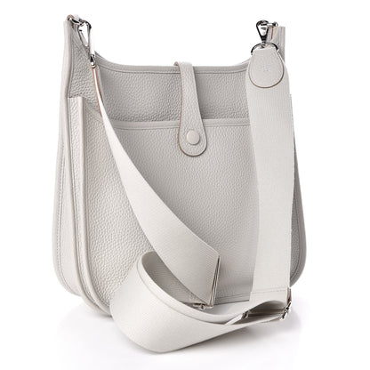 Hermes Taurillon Clemence Evelyne III PM Gris Perle 3 of 10