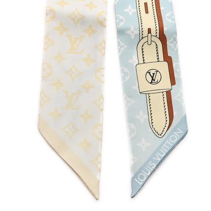 Louis Vuitton Silk Monogram Rising Confidential BB Bandeau Blue Yellow 2 of 3
