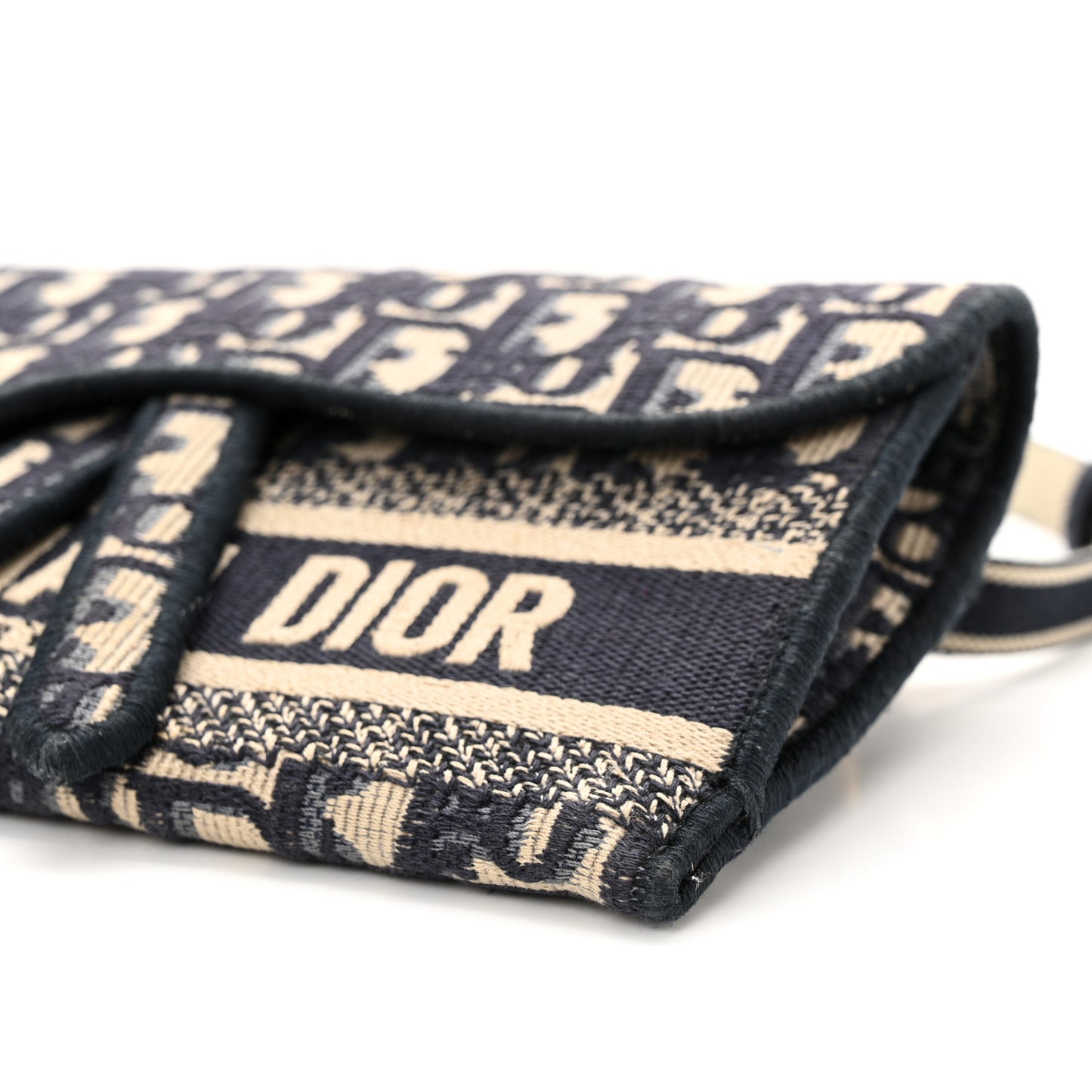 Oblique Slim Saddle Pouch Blue