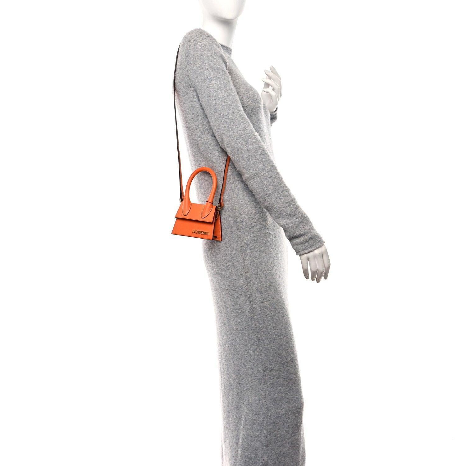Jacquemus Smooth Calfskin Le Chiquito Orange 2 of 9
