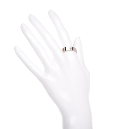 Cartier 18K White Gold 5.5mm LOVE Ring 63 10.25 2 of 5