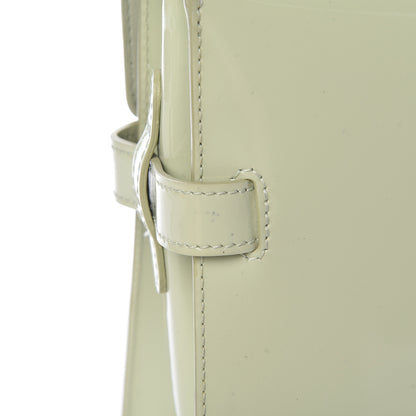 Delvaux Patent Calfskin MM Tempete Satchel Almond 12 of 15