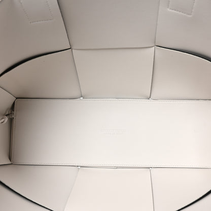 Bottega Veneta Nappa Maxi Intrecciato Medium Arco Tote Black White 6 of 10