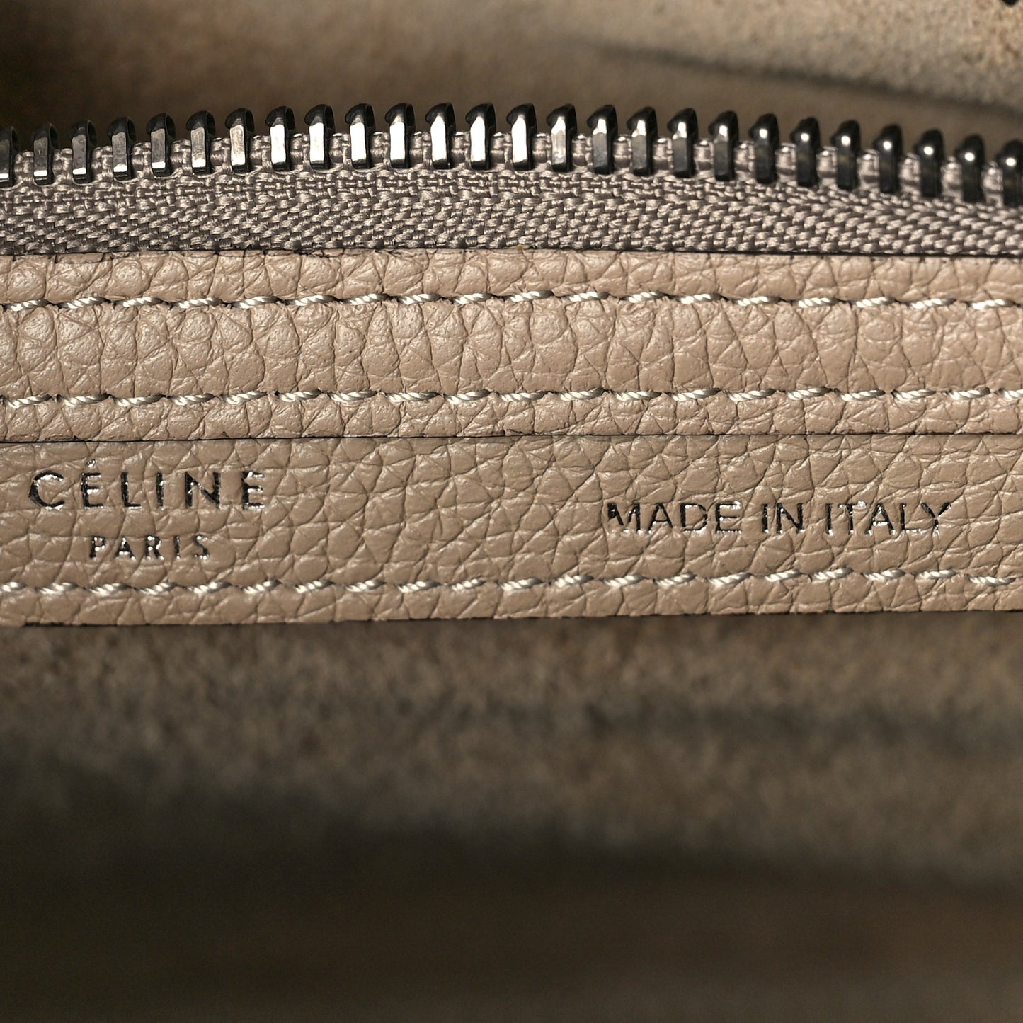 Drummed Calfskin Micro Luggage Dune