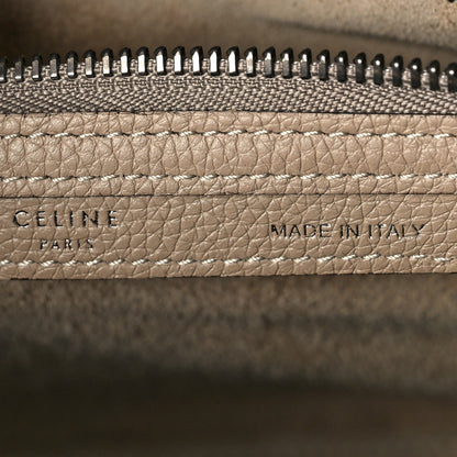 Celine Drummed Calfskin Micro Luggage Dune 6 of 10