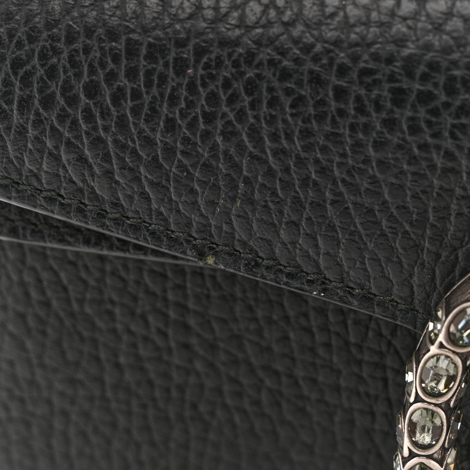 Gucci Dollar Calfskin Crystal Super Mini Dionysus Shoulder Bag Black 10 of 12
