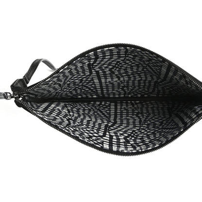 MCM Visetos Liz Shopper Tote Pouch Black 4 of 5